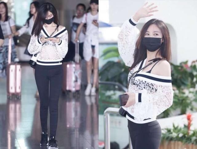 李菲儿这裤子穿得也太大胆了吧，网友的目光全被锁定！