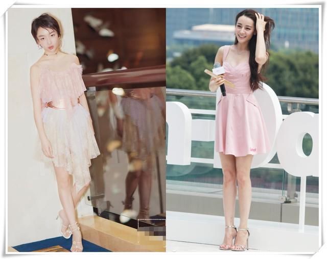 当80斤周冬雨和94斤热巴同穿吊带裙，再次证明微胖才是最美身材！