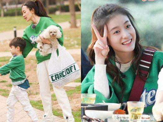 霍思燕穿卫衣，直接把这位只有20岁新生女星比下去 网友：嫩炸