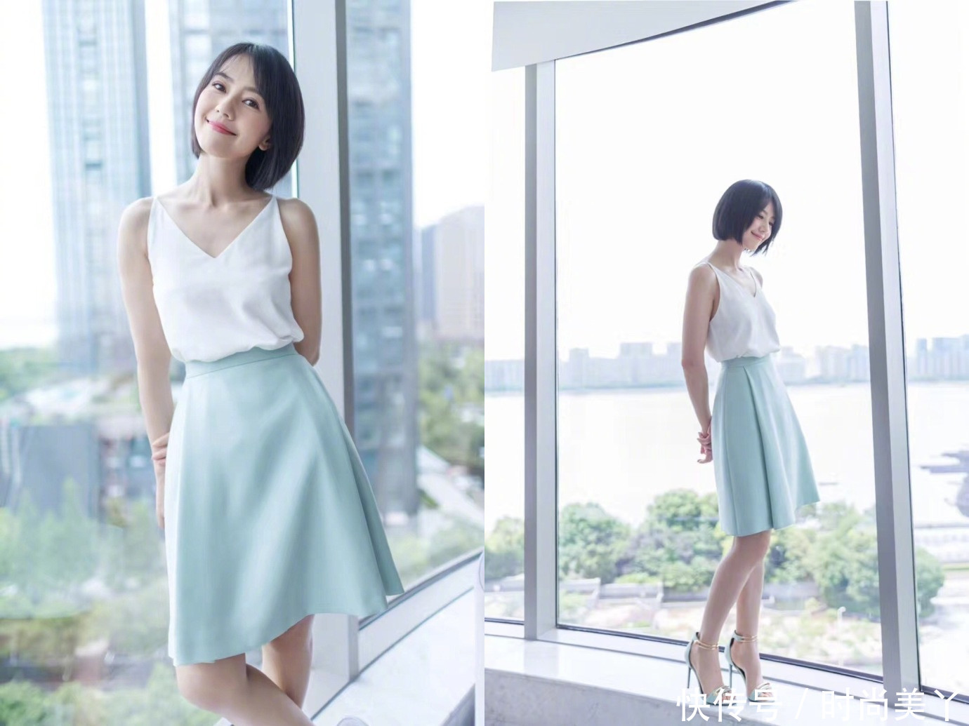 高圆圆剪了个短发嫩到飞起,跟20年前一模一样,哪像有38岁啊?