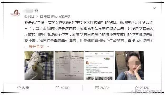 邯郸人必须看！狗主人侮辱殴打脚踢怀孕8个多月的孕妇致其早产！