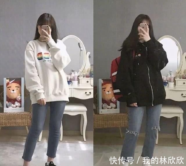  女生■青春女学生活力日常穿搭，很适合小个子女生借鉴哦