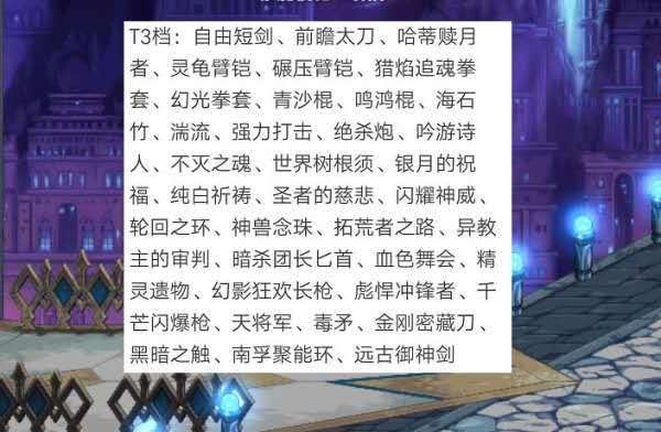  『DNF』DNF：100级武器排行公布，鬼剑士最强武器是哪个？