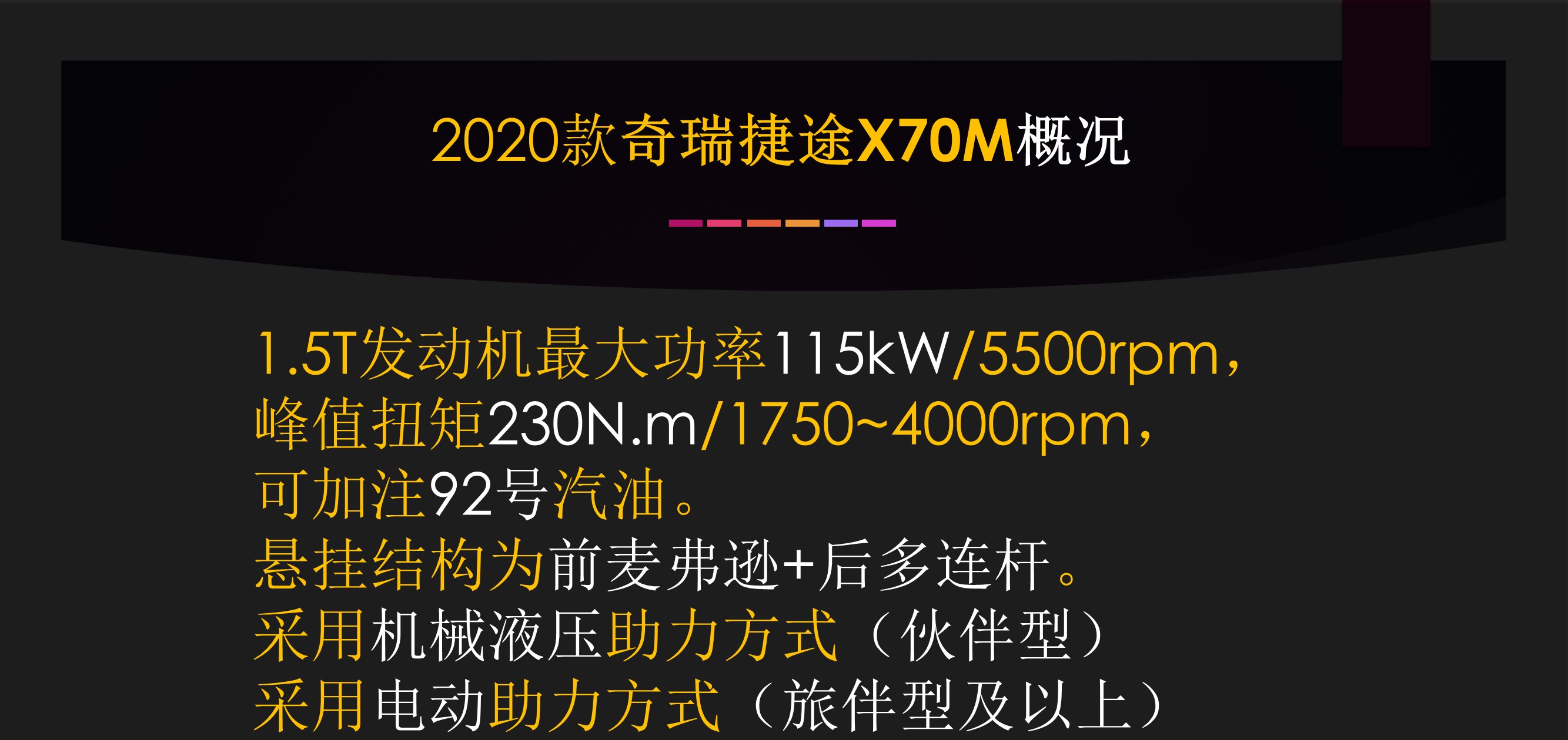  【奇瑞】6.49万起 156马力的家用旅行中型SUV 解读2020款奇瑞捷途X70M