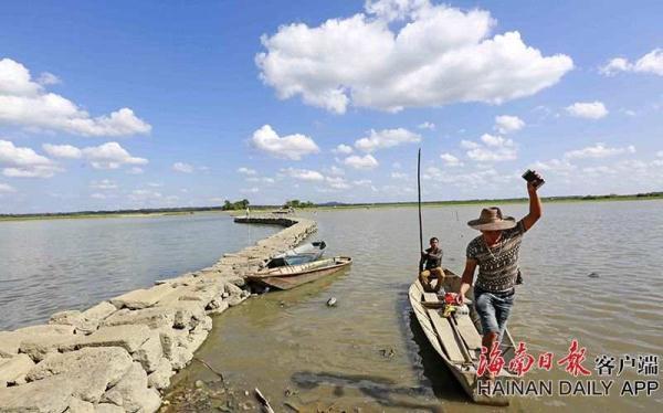 海口古迹“蛇桥”出水露真容