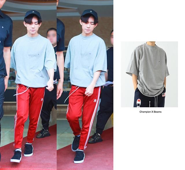 感受一波易烊千玺对红色运动裤的执念，870的价格从冬天穿到夏天