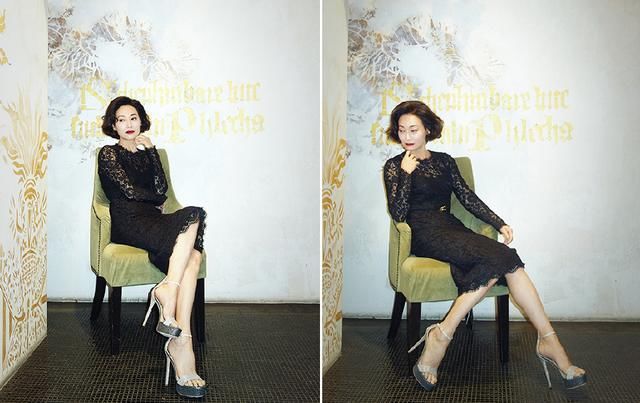 同是穿黑色出席活动，惠英红大气郑秀文御姐，蔡卓妍36照样很俏皮