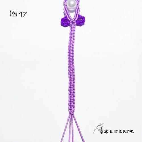  『亲手』这么好看又贵气的紫色手链，成本才几毛钱，有空一定要亲手编一条