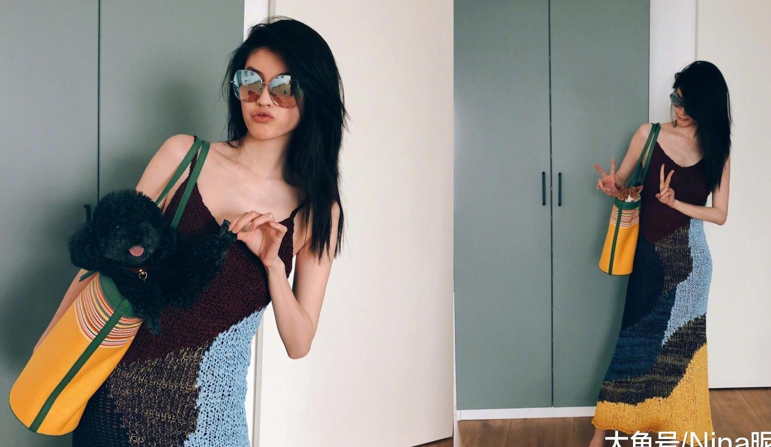 超模里何穗比奚梦瑶会穿, 半身裙里藏着白色蕾丝, 真的是一次比一