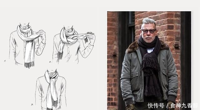  「适合休闲场」下雪了，男人们这样系围巾才够撩！