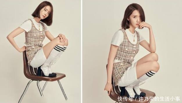 长筒袜搭配高跟鞋，一般人都想不到，网友：又颠覆了我的三观