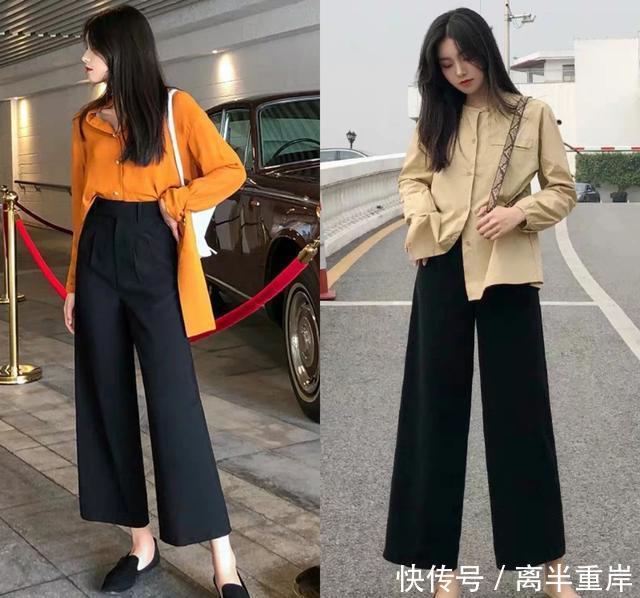  『女生』喜欢穿宽松裤子的女生，上衣这样搭配，显瘦洋气还时尚