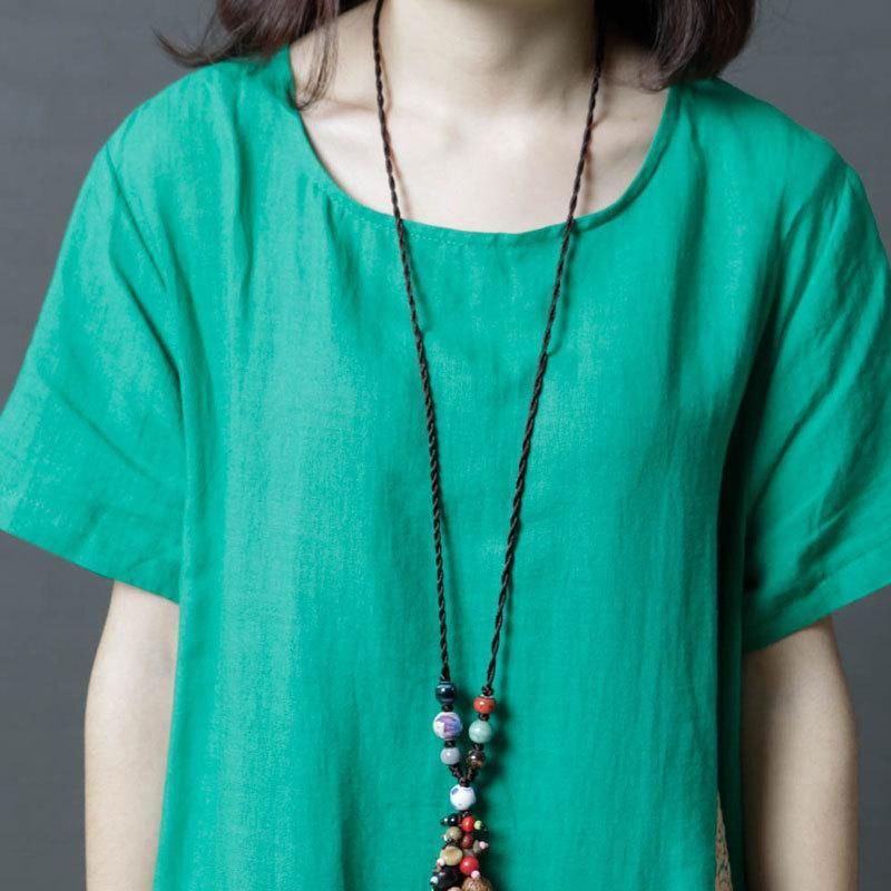 难以置信!现代女人都喜欢的棉麻裙，款款洋气显嫩，连背影都美爆