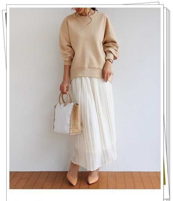  「印象」15个长裙的日系look！这个春天裙子长一点更时髦哦