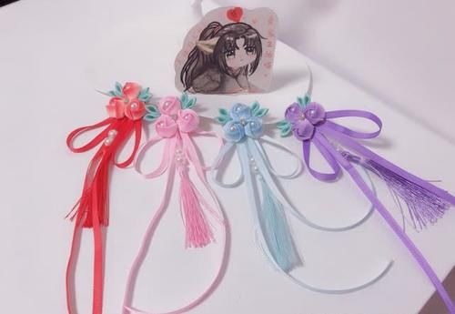 『花苞』古风花苞发夹自己做，美翻了！附教程