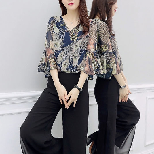 悄悄告诉你:别穿紧身裤，如今流行这阔腿裤套装，洋气高雅超美嫩