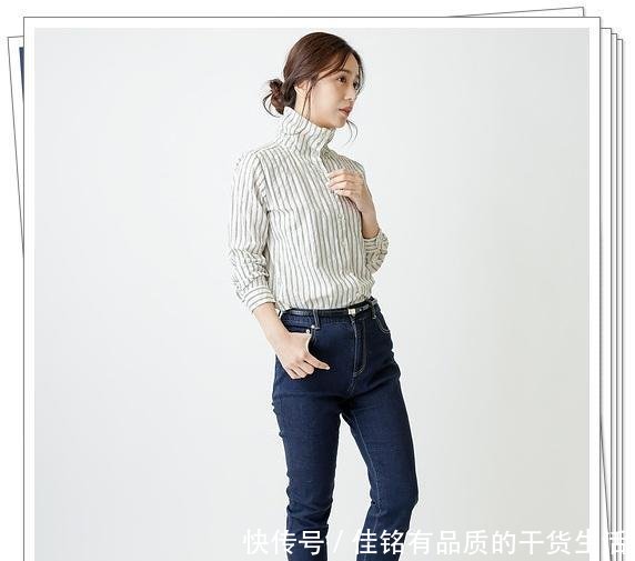 「春季造型」竖条纹衬衫的流行时尚造型,清爽显瘦的春季日系风穿搭分享