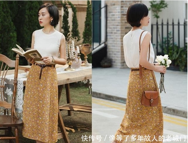  [半身裙]每个女孩儿都要有一件半身裙，十分淑女的穿搭，好看吗？