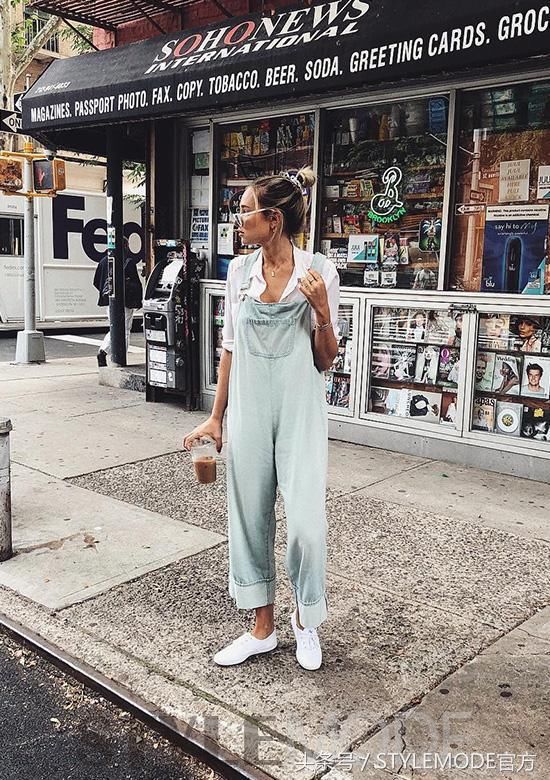 背带裤回潮，除了减龄还似女神！