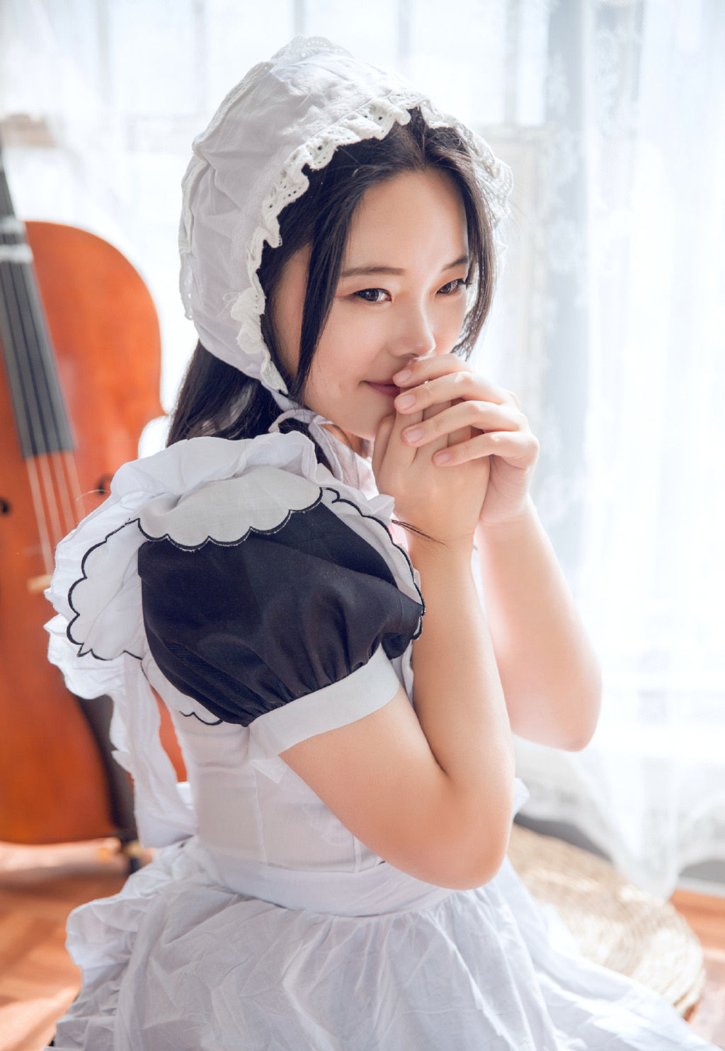 黑白女仆装性感cosplay制服摄影写真集