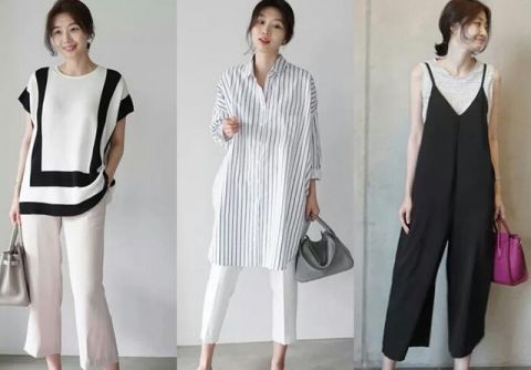  『辣妈』韩国时尚辣妈的初夏穿搭示范，简约不失女人味，借鉴度很高