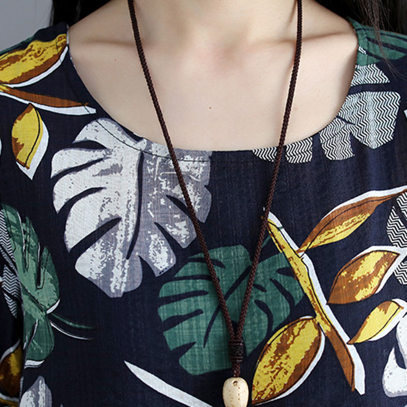 外出游玩穿裙子不方便!试试这样的小衫+棉麻裤，清凉透气超嫩美