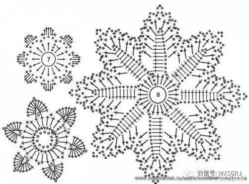  「下次」常用的爱尔兰单元花图解，收藏好了，下次钩织爱尔兰用上