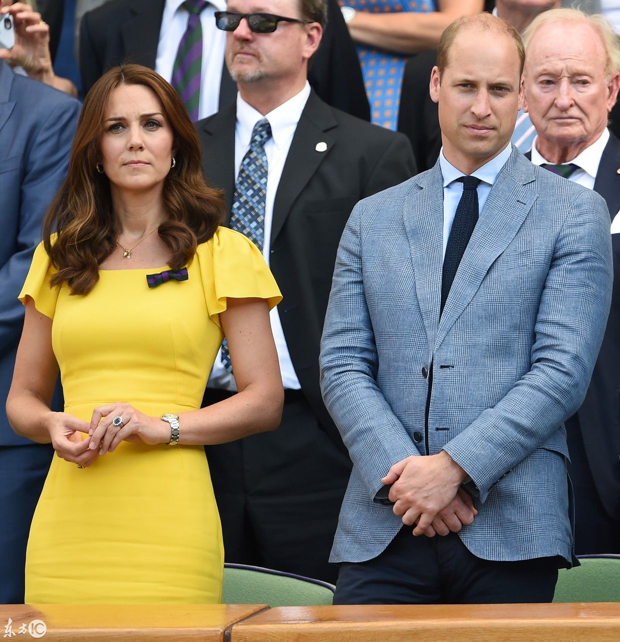 凯特王妃身着黄色裙子惊艳网球男子决赛 盘点王妃美照
