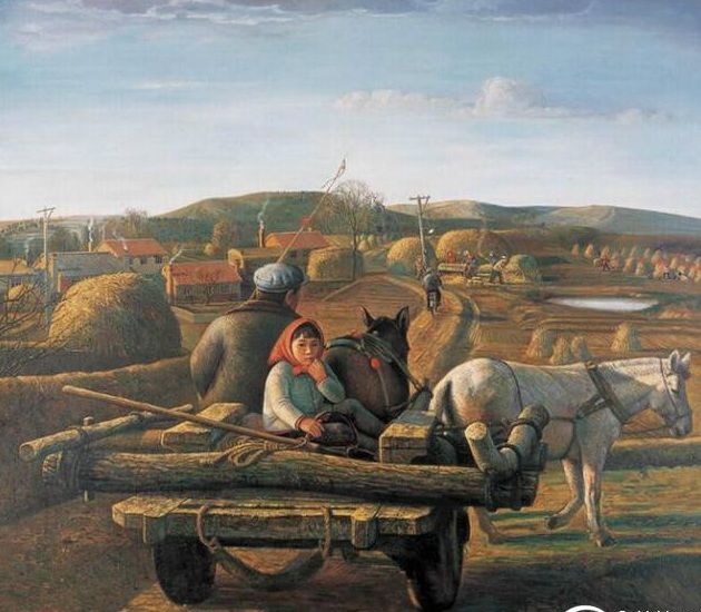 一组珍贵的油画，记忆中80年代的农村生活