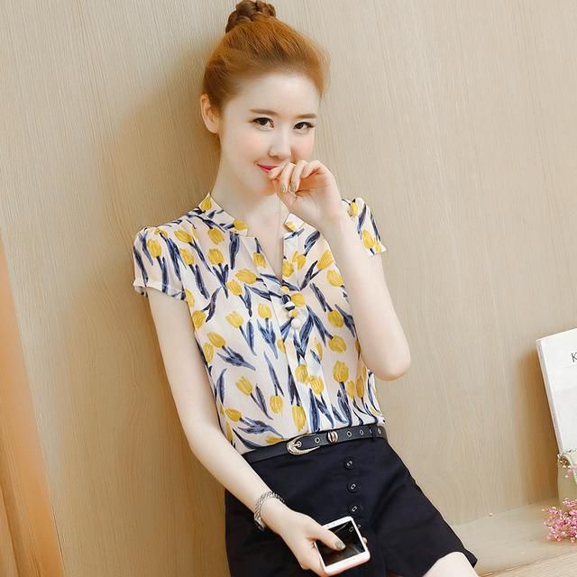 今年刚出炉的雪纺衫真洋气，清新显瘦，时髦减龄一整秋
