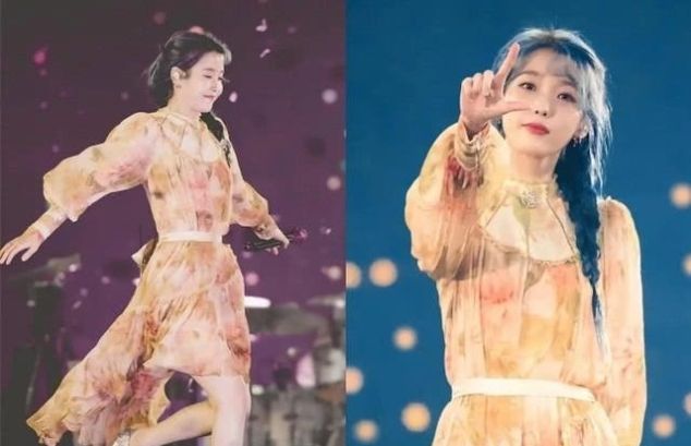  『色系』IU舞台造型如小仙女一般明艳动人，清新率真少女感十足