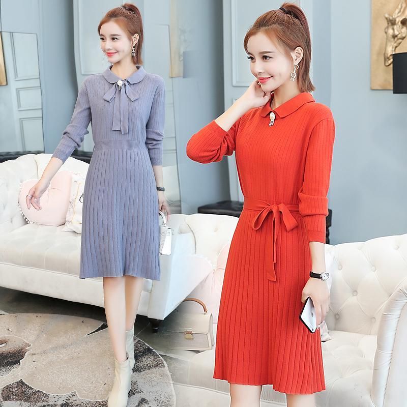 老婆都不买旗袍了，原来今年流行这样的毛衣裙，老婆穿上贼美