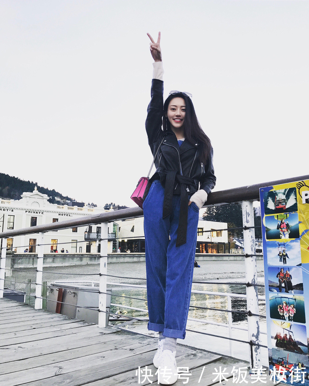 黄梦莹现身机场，穿这么紧的牛仔裤都不贴身，网友：不能再瘦了！