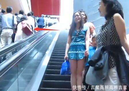 中国女孩到日本旅游, 因乘坐扶梯, 竟被所有人当成笑话