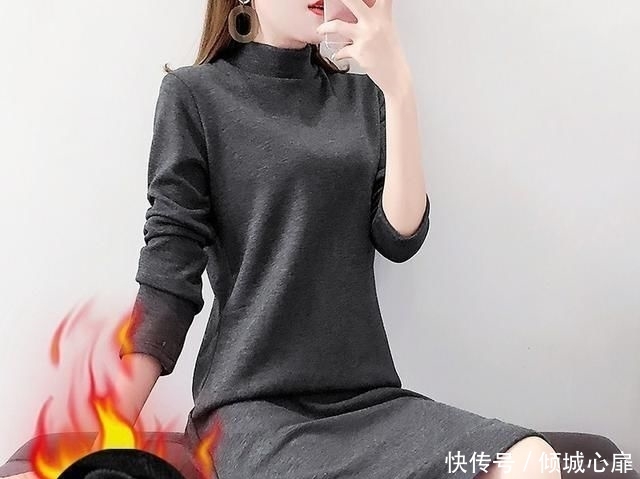 #衣裙#若穿羽绒服的话,不如搭配这几条毛衣裙,美出惊艳身姿