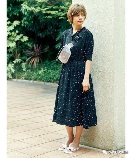 2018年夏天复古开襟洋装太可爱!日本当季流行洋装穿搭
