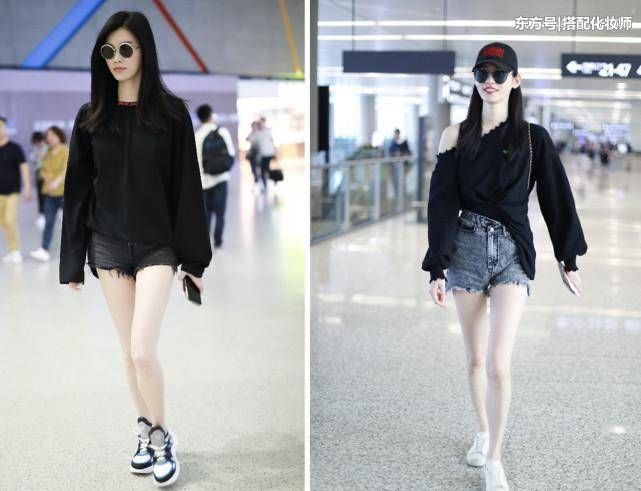 其他女星穿短裤都秀大长腿，偏偏张碧晨就与众不同!