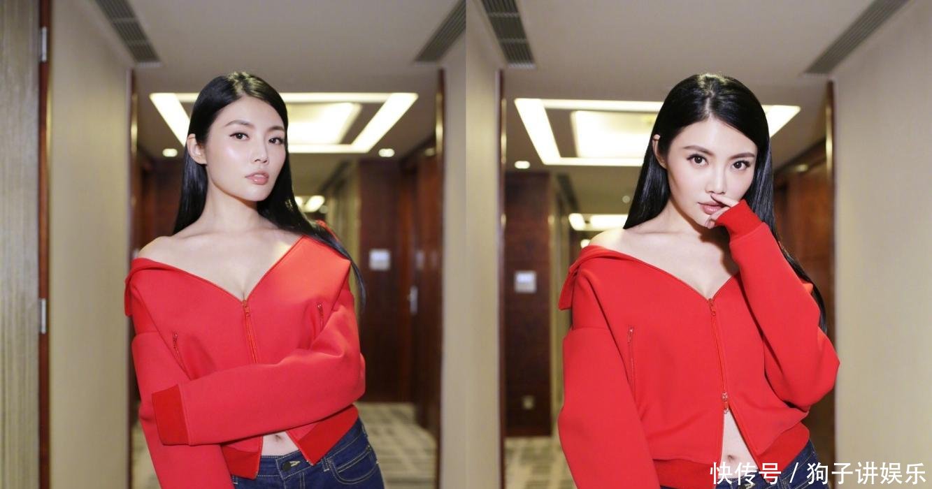 徐冬冬身材真好, 深V领被撑起来更撩人, 网友: 好想做她男朋友!