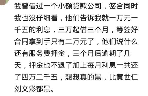 你借过最高的贷款是利息多少?网友:6个月24万的利息