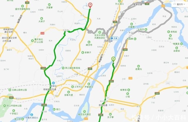 重庆两地只差一个字，直线距离仅10来公里，坐公交却需要6小时