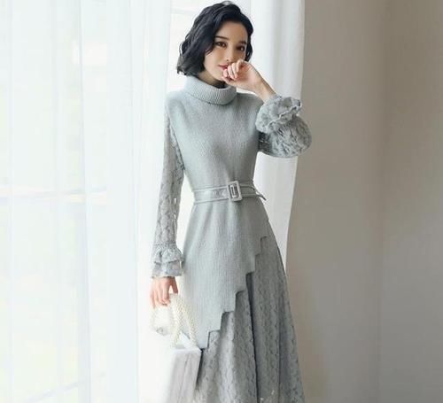  #小姐姐#优雅中带着自信，小姐姐大长腿迷倒众人，连衣裙穿出不一样的魅力