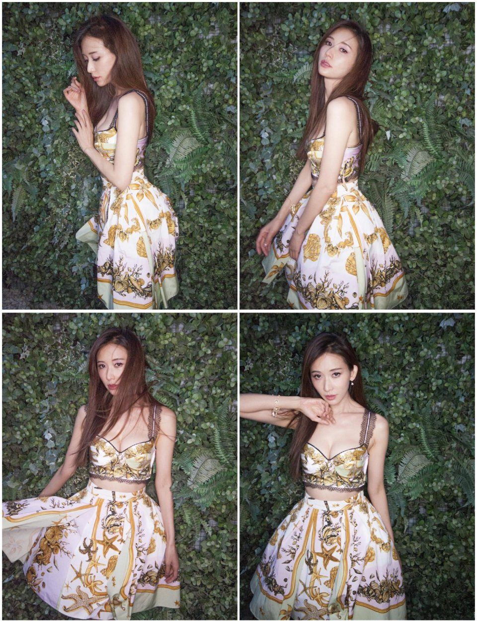 林志玲厉害!穿印花内衣+半裙录节目，没她身材好的还真不敢穿