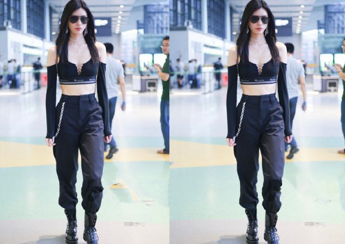 29岁奚梦瑶胆真大！穿露脐装秀细腰，网友：难怪何猷君看上她