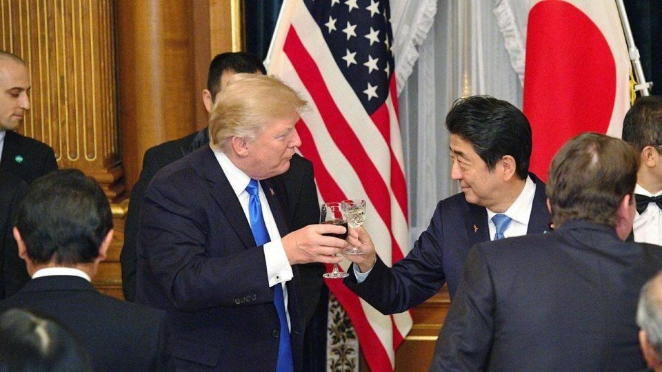 安倍见川普刷存在感细看白宫接待外宾五种规