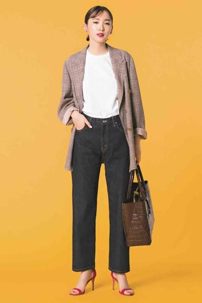  「格子西装」日杂穿搭之西装和牛仔裤的搭配
