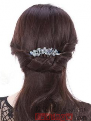 盘发发夹图片赏析 精致发饰更是是女生心头好
