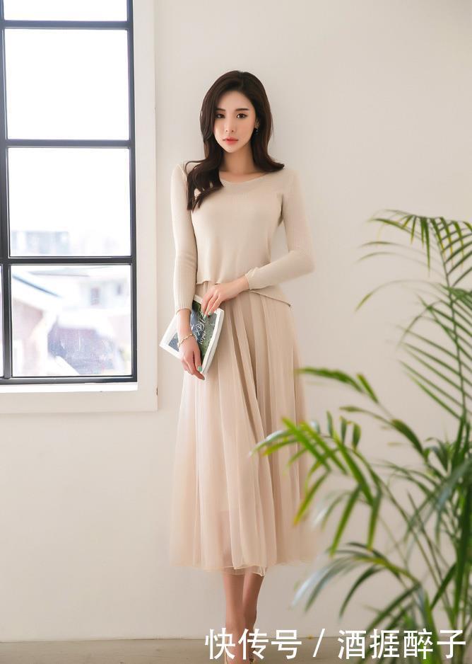  [半身裙]服装模特蕾丝半身裙，优雅靓丽秒变成气质女神