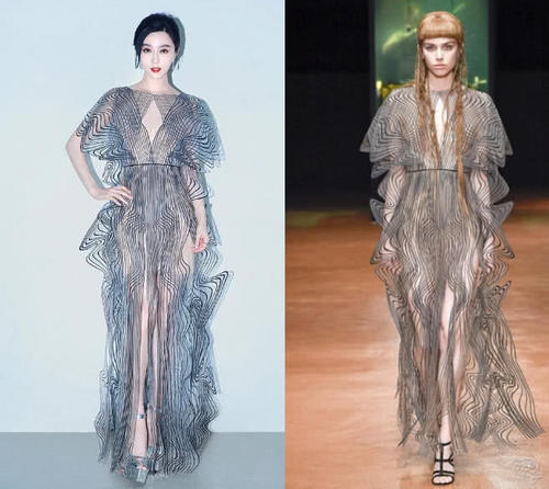 模特穿上3D打印的裙子,人生路像是开挂了一样,网友:时尚界的海鲜!