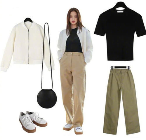  「色阔腿裤」适合春日通勤优雅look，干练利落！谁会不爱呢？