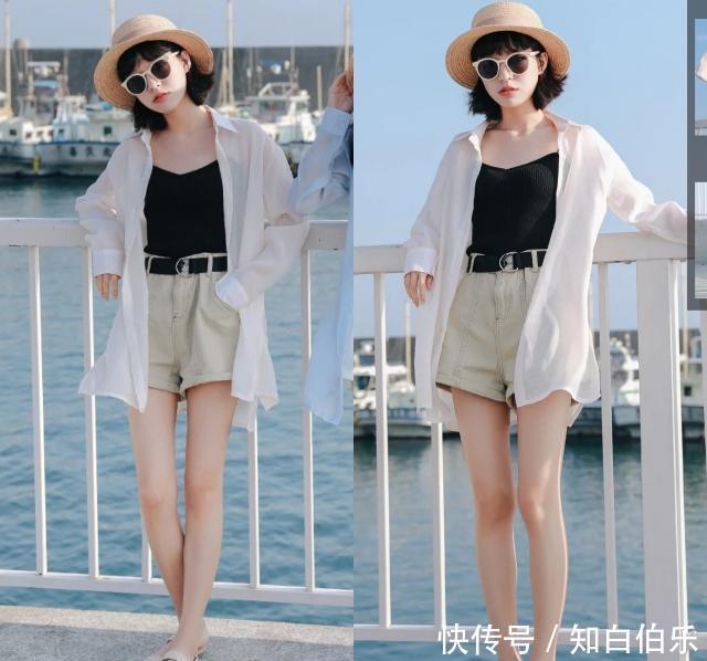 图中小姐姐@夏日基础款单品怎么搭配出时尚感?照着穿,想不美都难!